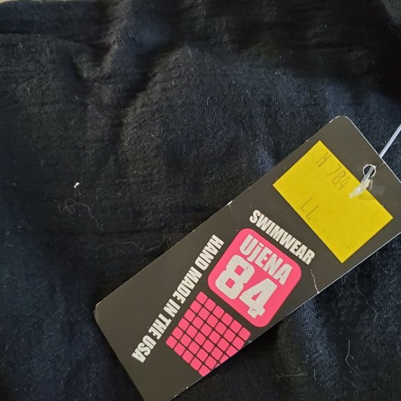 UjENA Black Drawstring Gauze Resort Pants #M784 (Q - Picture 4 of 6